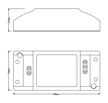 可控硅调光电源外置FSDKE0507301产品结构图