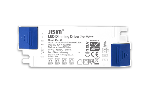 JD4103 9-42V 550-700mA 30W 涂鸦Zigbee 无频闪 调光电源